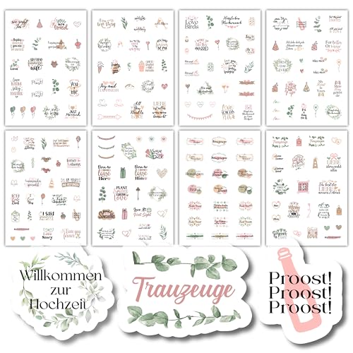 Sticker Hochzeit Gästebuch - Rosa - Liebevoll designte Sticker - 203 Motive - Aufkleber Hochzeit für das Gästebuch - Sticker Gästebuch Hochzeit Sticker Hochzeit Gästebuch - Rosa - Liebevoll designte Sticker - 203 Motive - Aufkleber Hochzeit für das Gästebuch - Sticker Gästebuch Hochzeit von Cozy Interior