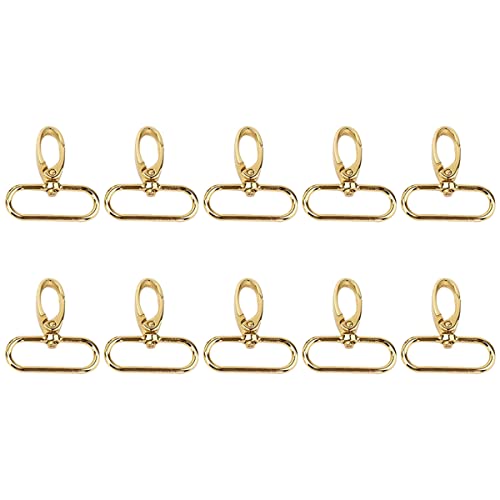 Cozylkx 10 Stück 38 mm Drehkarabiner Zinklegierung Schlüsselanhänger Karabinerhaken Mit Ovalem Ring Für Die Schmuckherstellung, Taschen, Lanyard-Clips,Hell Gold Cozylkx 10 Stück 38 mm Drehkarabiner Zinklegierung Schlüsselanhänger Karabinerhaken Mit Ovalem Ring Für Die Schmuckherstellung, Taschen, Lanyard-Clips,Hell Gold von Cozylkx