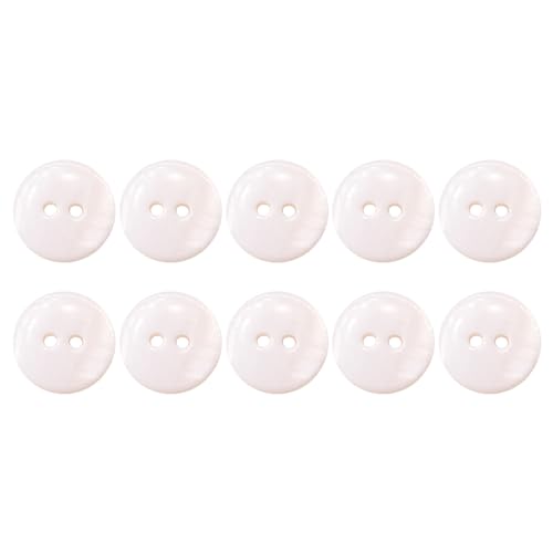 Cozylkx 10 Stück Natürliche Muschelknöpfe, 10mm Runde Nähknöpfe Mit 2 Löchern, Perlmutt-Muschelknöpfe Zum Stricken, Basteln, Scrapbook-Dekor Cozylkx 10 Stück Natürliche Muschelknöpfe, 10mm Runde Nähknöpfe Mit 2 Löchern, Perlmutt-Muschelknöpfe Zum Stricken, Basteln, Scrapbook-Dekor von Cozylkx