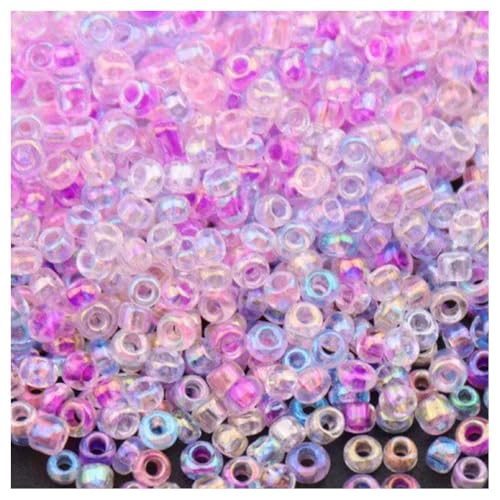Cozylkx 14800 Stück 3 Mm AB-Farbige Rocailles-Perlen, Kleine Glasperlen, Winzige Lose Perlen Zur Schmuckherstellung, DIY-Bastelgeschenke, Quastenzubehör Cozylkx 14800 Stück 3 Mm AB-Farbige Rocailles-Perlen, Kleine Glasperlen, Winzige Lose Perlen Zur Schmuckherstellung, DIY-Bastelgeschenke, Quastenzubehör von Cozylkx