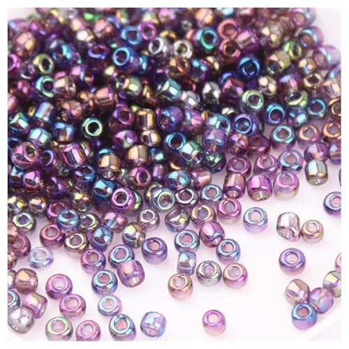 Cozylkx 14800 Stück 3 Mm AB-Farbige Rocailles-Perlen, Kleine Glasperlen, Winzige Lose Perlen Zur Schmuckherstellung, DIY-Bastelgeschenke, Quastenzubehör Cozylkx 14800 Stück 3 Mm AB-Farbige Rocailles-Perlen, Kleine Glasperlen, Winzige Lose Perlen Zur Schmuckherstellung, DIY-Bastelgeschenke, Quastenzubehör von Cozylkx