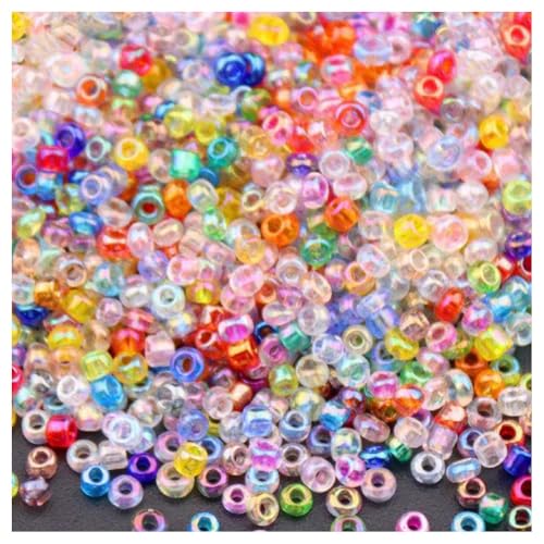 Cozylkx 1680 Stück 1,5 Mm AB-Farbige Rocailles-Perlen, Kleine Glasperlen, Winzige Lose Perlen Zur Schmuckherstellung, DIY-Bastelgeschenke, Quastenzubehör Cozylkx 1680 Stück 1,5 Mm AB-Farbige Rocailles-Perlen, Kleine Glasperlen, Winzige Lose Perlen Zur Schmuckherstellung, DIY-Bastelgeschenke, Quastenzubehör von Cozylkx
