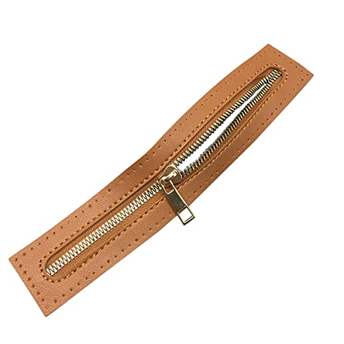 Cozylkx 23.5 cm Metall Reißverschlüsse Zum Nähen, PU Leder Reißverschluss, Nähzubehör, Reißverschluss Ersatz Für Kleidung, Schuhe, Taschen, Basteln von Cozylkx