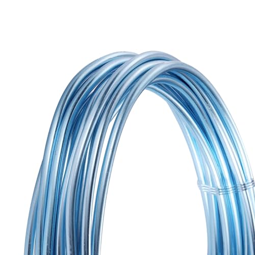 Cozylkx 5 Meter Eloxierter Aluminiumdraht Zum Modellieren, 2mm Metall-Basteldraht, Biegsamer Formdraht Für Schmuckherstellung, Modellierung, Bonsai-Training Cozylkx 5 Meter Eloxierter Aluminiumdraht Zum Modellieren, 2mm Metall-Basteldraht, Biegsamer Formdraht Für Schmuckherstellung, Modellierung, Bonsai-Training von Cozylkx
