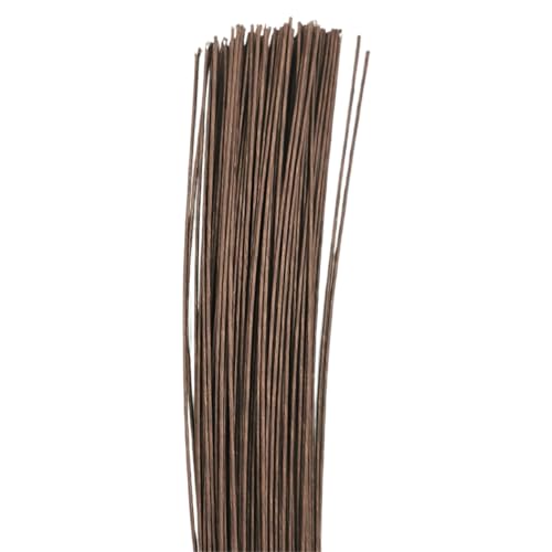 Cozylkx 50 Stück Blumendraht, 0,45 Mm, 26 Gauge, Blumenbasteldraht, 36 Cm, Mit Papier Umwickelter Langer Eisendraht, Dekorativer Flexibler Draht Für Handgefertigtes DIY-Blumenbasteln von Cozylkx