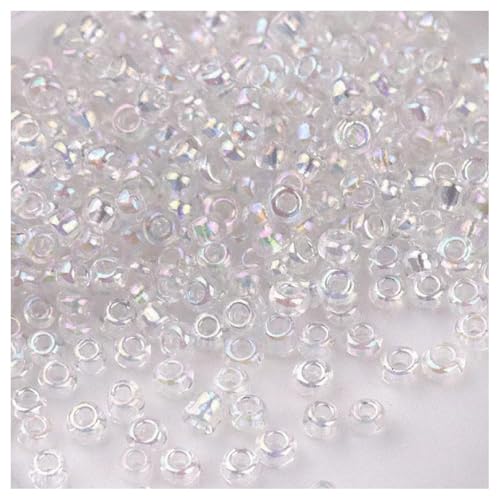 Cozylkx 5400 Stück 4 Mm AB-Farbige Rocailles-Perlen, Kleine Glasperlen, Winzige Lose Perlen Zur Schmuckherstellung, DIY-Bastelgeschenke, Quastenzubehör Cozylkx 5400 Stück 4 Mm AB-Farbige Rocailles-Perlen, Kleine Glasperlen, Winzige Lose Perlen Zur Schmuckherstellung, DIY-Bastelgeschenke, Quastenzubehör von Cozylkx