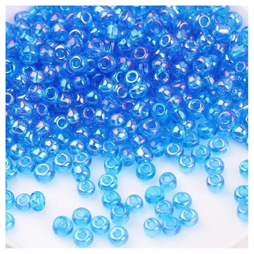 Cozylkx 5400 Stück 4 Mm AB-Farbige Rocailles-Perlen, Kleine Glasperlen, Winzige Lose Perlen Zur Schmuckherstellung, DIY-Bastelgeschenke, Quastenzubehör Cozylkx 5400 Stück 4 Mm AB-Farbige Rocailles-Perlen, Kleine Glasperlen, Winzige Lose Perlen Zur Schmuckherstellung, DIY-Bastelgeschenke, Quastenzubehör von Cozylkx