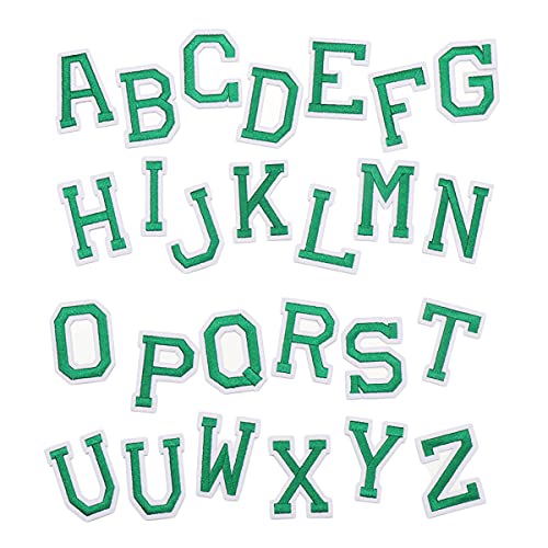 Cozylkx A-Z Buchstaben-aufnäher Zum Aufbügeln Für Kleidung, 26 Stück Buchstaben Zum Aufnähen Für Stoff, Bestickte Aufnäher Für Kleidung, Hüte, Taschen von Cozylkx