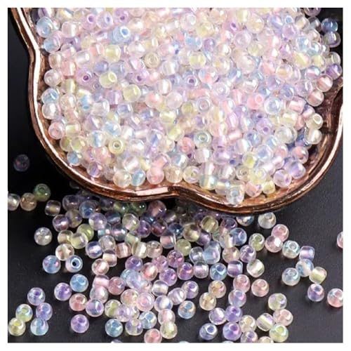 Cozylkx AB Innen Gefärbte Glasperlen, 130 Stück, 4 Mm, Runde Rocailles-Perlen, Winzige Pony-Perlen, Lose Abstandshalter Für DIY-Schlüsselanhänger, Schmuckhandwerk Cozylkx AB Innen Gefärbte Glasperlen, 130 Stück, 4 Mm, Runde Rocailles-Perlen, Winzige Pony-Perlen, Lose Abstandshalter Für DIY-Schlüsselanhänger, Schmuckhandwerk von Cozylkx