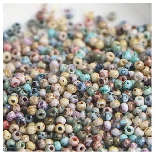 Cozylkx Gepunktete Rocailles-Perlen, 700 Stück, 2 Mm, Winzige Glasperlen Zum Selbermachen, Retro-Runde Abstandsperlen Für Halsketten, Freundschaftsarmbänder, Schmuckherstellung Cozylkx Gepunktete Rocailles-Perlen, 700 Stück, 2 Mm, Winzige Glasperlen Zum Selbermachen, Retro-Runde Abstandsperlen Für Halsketten, Freundschaftsarmbänder, Schmuckherstellung von Cozylkx
