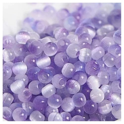 Cozylkx Katzenaugen-Glasperlen, Gebürstet, 130 Stück, 4 Mm, Farbverlauf, Rund, Lose Abstandsperlen, Dekorative Rocailles-Perlen Für Schmuckherstellung, DIY-Handwerk Cozylkx Katzenaugen-Glasperlen, Gebürstet, 130 Stück, 4 Mm, Farbverlauf, Rund, Lose Abstandsperlen, Dekorative Rocailles-Perlen Für Schmuckherstellung, DIY-Handwerk von Cozylkx