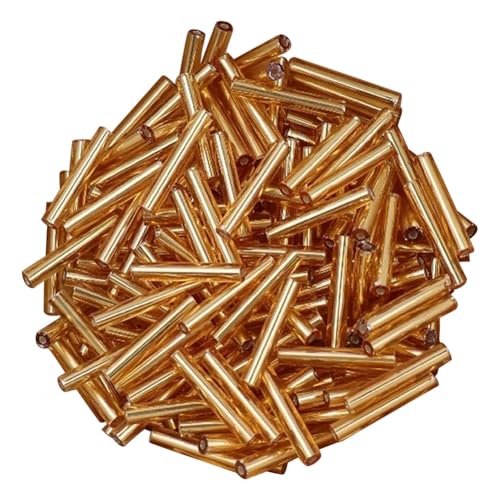 Cozylkx Lange Rocailles-Perlen, 2,5 x 15 Mm, 70 Stück, Glasperlen, Winzige Perlen, Set Mit Losen Abstandshaltern Für Ohrringe, Armbänder, Halsketten, DIY-Schmuck Cozylkx Lange Rocailles-Perlen, 2,5 x 15 Mm, 70 Stück, Glasperlen, Winzige Perlen, Set Mit Losen Abstandshaltern Für Ohrringe, Armbänder, Halsketten, DIY-Schmuck von Cozylkx