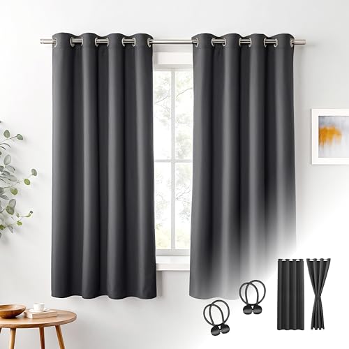 Cozyor 2X blickdichte Vorhänge + 2X Raffhalter mit Magnet, Thermogardine gegen Kälte 100% verdunkelnd, grau Nebula, Gardine mit Ösen für Schlafzimmer, Wohnzimmer, Kinderzimmer 160x135 cm Cozyor 2X blickdichte Vorhänge + 2X Raffhalter mit Magnet, Thermogardine gegen Kälte 100% verdunkelnd, grau Nebula, Gardine mit Ösen für Schlafzimmer, Wohnzimmer, Kinderzimmer 160x135 cm von Cozyor