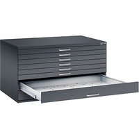 CP 7200 Planschrank schwarzgrau 8 Schubladen 135,0 x 96,0 x 76,0 cm von Cp
