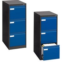 CP C 2000 Acurado Hängeregistraturschrank anthrazit, enzianblau 3 Schubladen 43,3 x 59,0 x 104,5 cm von Cp