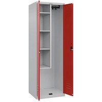 CP Putzmittelschrank Classic Plus 080100-00 S10002 verkehrsrot, lichtgrau 60,0 x 50,0 x 185,0 cm, aufgebaut von Cp