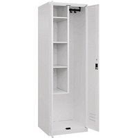 CP Putzmittelschrank Classic Plus 080100-00 S10012 verkehrsweiß 60,0 x 50,0 x 185,0 cm, aufgebaut von Cp