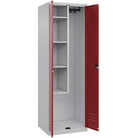 CP Putzmittelschrank Classic Plus 080100-00 S10014 rubinrot, lichtgrau 60,0 x 50,0 x 185,0 cm, aufgebaut CP Putzmittelschrank Classic Plus 080100-00 S10014 rubinrot, lichtgrau 60,0 x 50,0 x 185,0 cm, aufgebaut von Cp