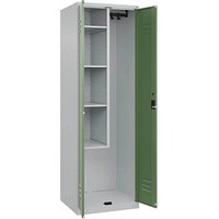 CP Putzmittelschrank Classic Plus 080100-00 S10019 resedagrün, lichtgrau 60,0 x 50,0 x 185,0 cm, aufgebaut von Cp