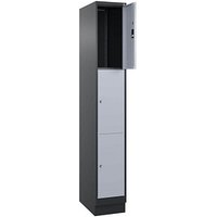 CP Schließfachschrank Classic PLUS schwarzgrau, weißaluminium 080020-103 S10013, 3 Schließfächer 30,0 x 50,0 x 195,0 cm CP Schließfachschrank Classic PLUS schwarzgrau, weißaluminium 080020-103 S10013, 3 Schließfächer 30,0 x 50,0 x 195,0 cm von Cp