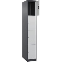 CP Schließfachschrank Classic Plus anthrazitgrau, lichtgrau 080000-104 S10011, 4 Schließfächer 30,0 x 50,0 x 185,0 cm CP Schließfachschrank Classic Plus anthrazitgrau, lichtgrau 080000-104 S10011, 4 Schließfächer 30,0 x 50,0 x 185,0 cm von Cp