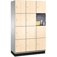 CP Spind Cambio lichtgrau, birke 45103-32 S10060, 12 Schließfächer 120,0 x 52,5 x 198,0 cm von Cp