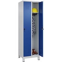 CP Spind Classic Plus enzianblau, lichtgrau 080010-20 S10003, 2 Schließfächer 60,0 x 50,0 x 195,0 cm von Cp