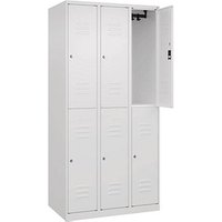 CP Spind Classic Plus verkehrsweiß 080300-30 S10040, 6 Schließfächer 90,0 x 50,0 x 185,0 cm CP Spind Classic Plus verkehrsweiß 080300-30 S10040, 6 Schließfächer 90,0 x 50,0 x 185,0 cm von Cp