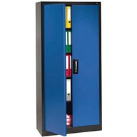 CP Stahlschrank C 2000 Acurado 9460-000 S10851 anthrazit, enzianblau 120,0 x 40,0 x 195,0 cm, aufgebaut von Cp