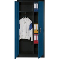 CP Stahlschrank C 2000 Acurado 9260-30 S10338 anthrazit, enzianblau 93,0 x 40,0 x 195,0 cm, aufgebaut von Cp