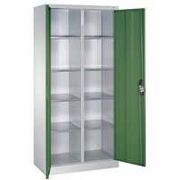 CP Stahlschrank 8921-311 S10197 lichtgrau, rededagrün 93,0 x 50,0 x 195,0 cm, aufgebaut von Cp