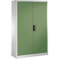 CP Stahlschrank 08931-00 S10012 lichtgrau, rededagrün 120,0 x 50,0 x 195,0 cm, aufgebaut von Cp