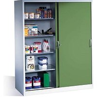 CP Stahlschrank 2169-00 S10098 lichtgrau, rededagrün 160,0 x 60,0 x 195,0 cm, aufgebaut CP Stahlschrank 2169-00 S10098 lichtgrau, rededagrün 160,0 x 60,0 x 195,0 cm, aufgebaut von Cp