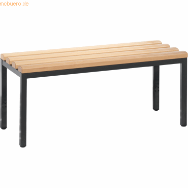 CP Umkleidebank 8050000S10000 420x1000x353mm silbergrau von Cp