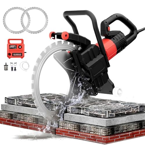 Cplsntaeam Elektrische Betonsäge, 8980W/9500W Nass-/Trockenbetonsäge mit Wasserleitung und Pumpe, Schnitttiefe 300mm, Staubfreies Schneiden, für Stein, Ziegel, Holz,8980W Cplsntaeam Elektrische Betonsäge, 8980W/9500W Nass-/Trockenbetonsäge mit Wasserleitung und Pumpe, Schnitttiefe 300mm, Staubfreies Schneiden, für Stein, Ziegel, Holz,8980W von Cplsntaeam