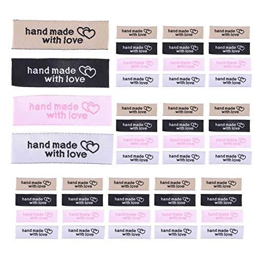 Cpolebev 120 StüCk Personalisierte NäHen Etiketten zum AufnäHen Von Kleidung Etiketten, Handgefertigte Ineinandergreifende Muster Etiketten Cpolebev 120 StüCk Personalisierte NäHen Etiketten zum AufnäHen Von Kleidung Etiketten, Handgefertigte Ineinandergreifende Muster Etiketten von Cpolebev