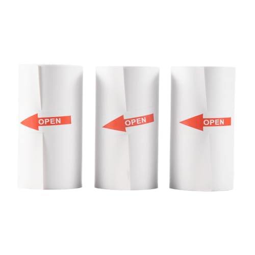 Cpolebev 3 Rollen Bedruckbares Papier Thermopapier 57X30Mm Foto Papier für P1 P2 Drucker von Cpolebev