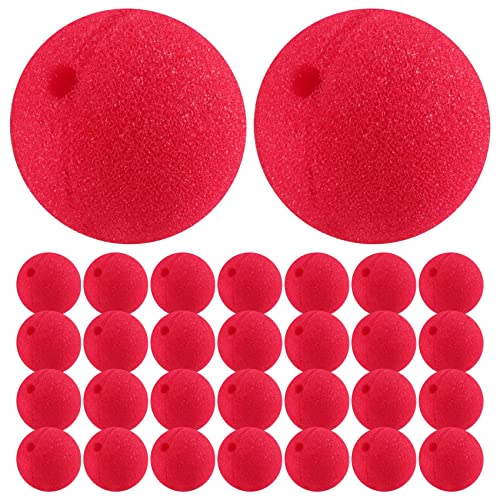 Cpolebev 30 STÜCKE 2X2 Cosplay Nasen Rote Clownsnase für Halloween KostüM Lieferungen Weihnachten von Cpolebev