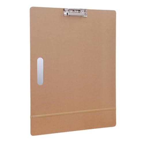 Cpolebev A3-Zeichenbrett, 46 X 36 cm, Tragbares Kunst-Klemmbrett mit Stabilem Clip und Gummibändern für Klassenzimmer, Technisches Zeichnen, Studio von Cpolebev