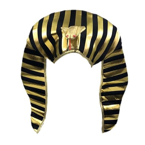 Cpolebev ÄGyptischer Pharao KostüM Pharao Hut Kopfschmuck Vergoldeter für Halloween Ankleiden Motto Bedarf Cpolebev ÄGyptischer Pharao KostüM Pharao Hut Kopfschmuck Vergoldeter für Halloween Ankleiden Motto Bedarf von Cpolebev