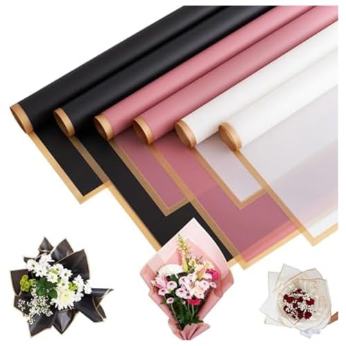 Cpolebev Blumen-Geschenkpapier, Blumen-Geschenkpapier, Blumen-Geschenkpapier, Blumen-Geschenkpapier, Blumen-Geschenkpapier, Langlebig, Einfach zu Installieren von Cpolebev