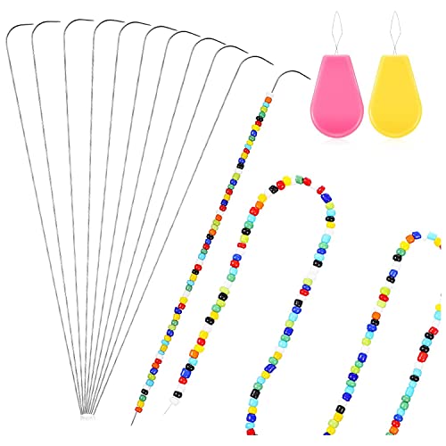 Cpolebev Gebogene Perlen Nadel mit Perlen Nadel EinfäDler, Perlen Spinner Nadel Besaitung Werkzeug Perlen Nadel für Schmuck Herstellung Perlen Cpolebev Gebogene Perlen Nadel mit Perlen Nadel EinfäDler, Perlen Spinner Nadel Besaitung Werkzeug Perlen Nadel für Schmuck Herstellung Perlen von Cpolebev