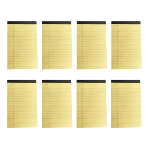 Cpolebev Gelbe Blöcke 5X8 Notizblöcke, 8er-Pack Kleine Notizblöcke 5X8 College Liniert Perforierter Notizblock für die Arbeit, Gut Gemacht Cpolebev Gelbe Blöcke 5X8 Notizblöcke, 8er-Pack Kleine Notizblöcke 5X8 College Liniert Perforierter Notizblock für die Arbeit, Gut Gemacht von Cpolebev