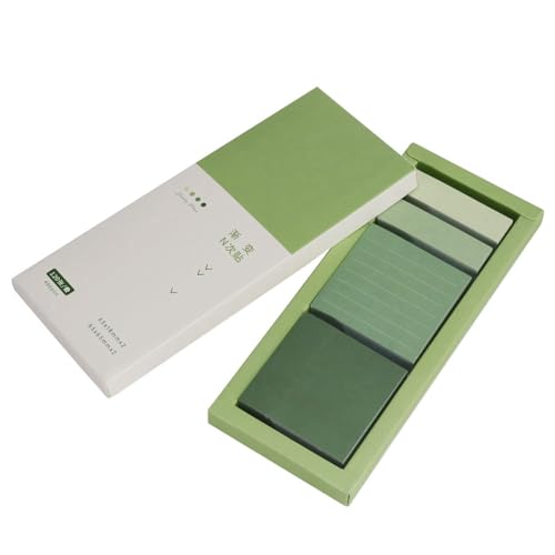 Cpolebev Tragbare Leere Haftnotizen, Selbstklebender Register-Organizer für Planer, Tagebuch, Kalender, 480 Blatt, Grün, Langlebig, Einfach zu Verwenden, 8,9 X 21,6 cm von Cpolebev