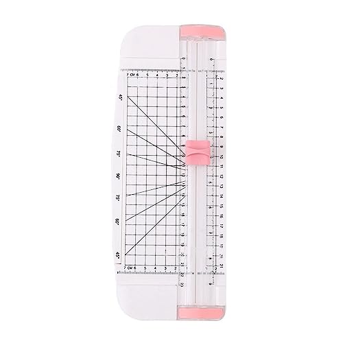 Cpolebev Tragbarer Papierschneider, 12-Papierschneider, Scrapbooking-Werkzeug mit Seitlichem Lineal für Bastelpapier, A4, A5-Papier A von Cpolebev