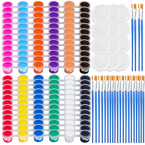 Cptoion 12 Stück Mini AcrylFarben Set,3ml Waschbaren Nachfüllbare Acryl-Farben,Art Acryl-Farben mit 12 Farben,12 Farbmischpaletten,24 Pinsel,3 Wood Pinsel für Klassenzimmer Zuhause Geburtstag Party Cptoion 12 Stück Mini AcrylFarben Set,3ml Waschbaren Nachfüllbare Acryl-Farben,Art Acryl-Farben mit 12 Farben,12 Farbmischpaletten,24 Pinsel,3 Wood Pinsel für Klassenzimmer Zuhause Geburtstag Party von Cptoion