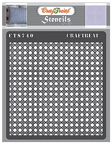 CrafTreat Cane Mesh-Schablonen zum Malen auf Holz, Wand, Fliesen, Leinwand, Papier, Stoff und Boden – Bienenkönigin-Schablone, 30,5 x 30,5 cm, wiederverwendbare DIY-Kunsthandwerk-Schablonen von CrafTreat