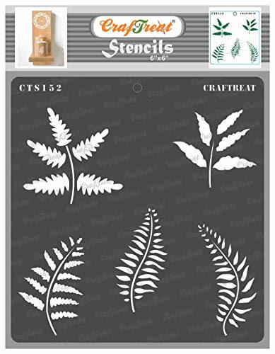 CrafTreat farn blätter schablonen zum malen An leinwand, holz, papier kunst, wand, boden, fliese und scrapbook zubehör-6X6inches-wiederverwendbar DIY leaf Stencil - bullet journal schablonen CrafTreat farn blätter schablonen zum malen An leinwand, holz, papier kunst, wand, boden, fliese und scrapbook zubehör-6X6inches-wiederverwendbar DIY leaf Stencil - bullet journal schablonen von CrafTreat
