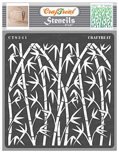 CrafTreat Forest Stencils for Painting on Wood, Canvas, Paper, Fabric, Floor, Wall and Tile - Bamboo Forest - Size: 15x15 cms - Reusable DIY Art and Craft Stencils - Bamboo Stencil CrafTreat Forest Stencils for Painting on Wood, Canvas, Paper, Fabric, Floor, Wall and Tile - Bamboo Forest - Size: 15x15 cms - Reusable DIY Art and Craft Stencils - Bamboo Stencil von CrafTreat