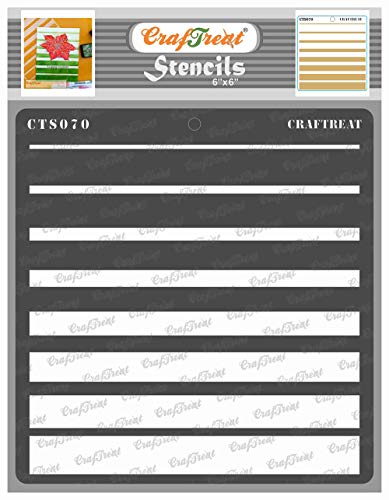 CrafTreat Geometric Stencils for Painting on Wood, Wall, Tile, Canvas, Paper, Fabric and Floor - Graduated Stripes Stencil - 6 x 6 Inches - Reusable DIY Art and Craft Stencils CrafTreat Geometric Stencils for Painting on Wood, Wall, Tile, Canvas, Paper, Fabric and Floor - Graduated Stripes Stencil - 6 x 6 Inches - Reusable DIY Art and Craft Stencils von CrafTreat